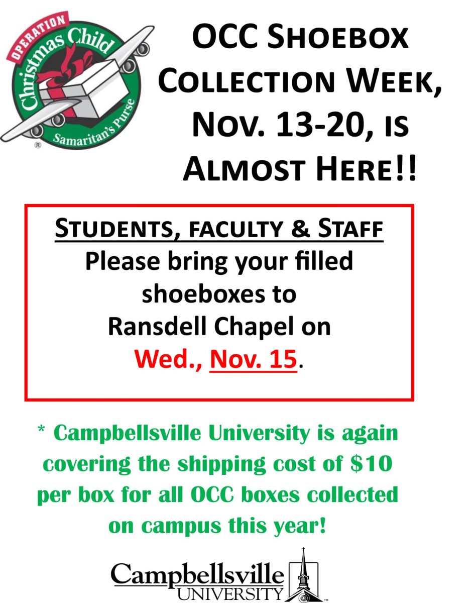 Operation Christmas Child shoebox drive deadline is Nov. 20