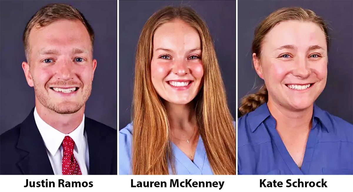 Campbellsville University Athletic Trainer Justin Ramos and Assistant Athletic Trainers Lauren McKenney and Kate Schrock don’t get much of the spotlight, but without them, the Campbellsville University football team wouldn't be able to keep its players healthy on the field each week.