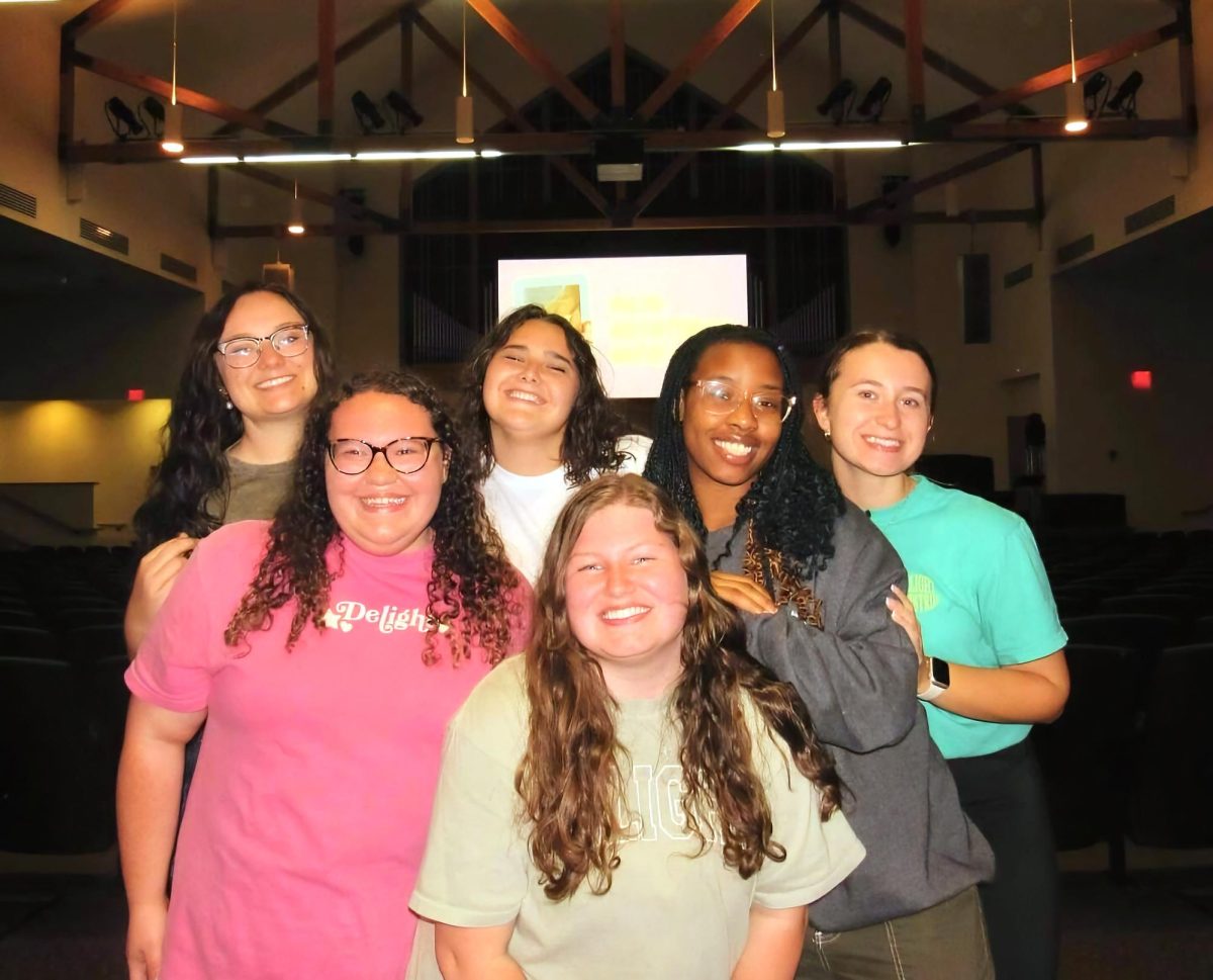 The Delight leaders are (front to back, left to right) Chelsie Peirce, Nina Irvine, Elyse Mutima, McKenzie Mcgee, Melody Faith Moore and Ally Bush. (Photo posted on Delight's Instagram page.)