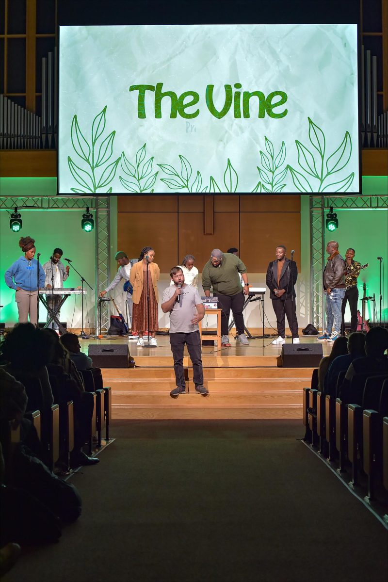 The Vine is a weekly campus worship experience led by students for students.  Each Tuesday at 8:30 p.m. in Ransdell Chapel, students have the opportunity to worship as a community and study under the Word from a myriad of ministers, both local and beyond. (Photo courtesy of Campbellsville University’s Flickr page.)