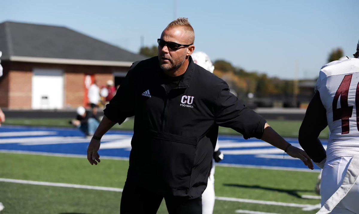 Coach Robbie Gribbins is in his third year as assistant linebacker coach for Campbellsville University's football team. (Photo courtesy of the CU Sports Information Department)