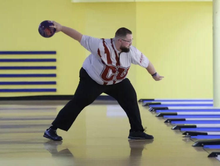 Ambrose Shirk, unofficial team captain for the CU men’s bowling team, said this season has been the best of the five years he has bowled at CU. (Photo courtesy of CU Sports Information)