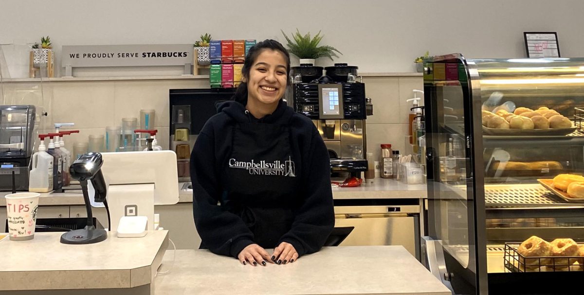 Chloe Howard, 20, might be a familiar face to many students and faculty at Campbellsville University. She works at Starbucks, and is currently saving money so she can continue her education at CU.