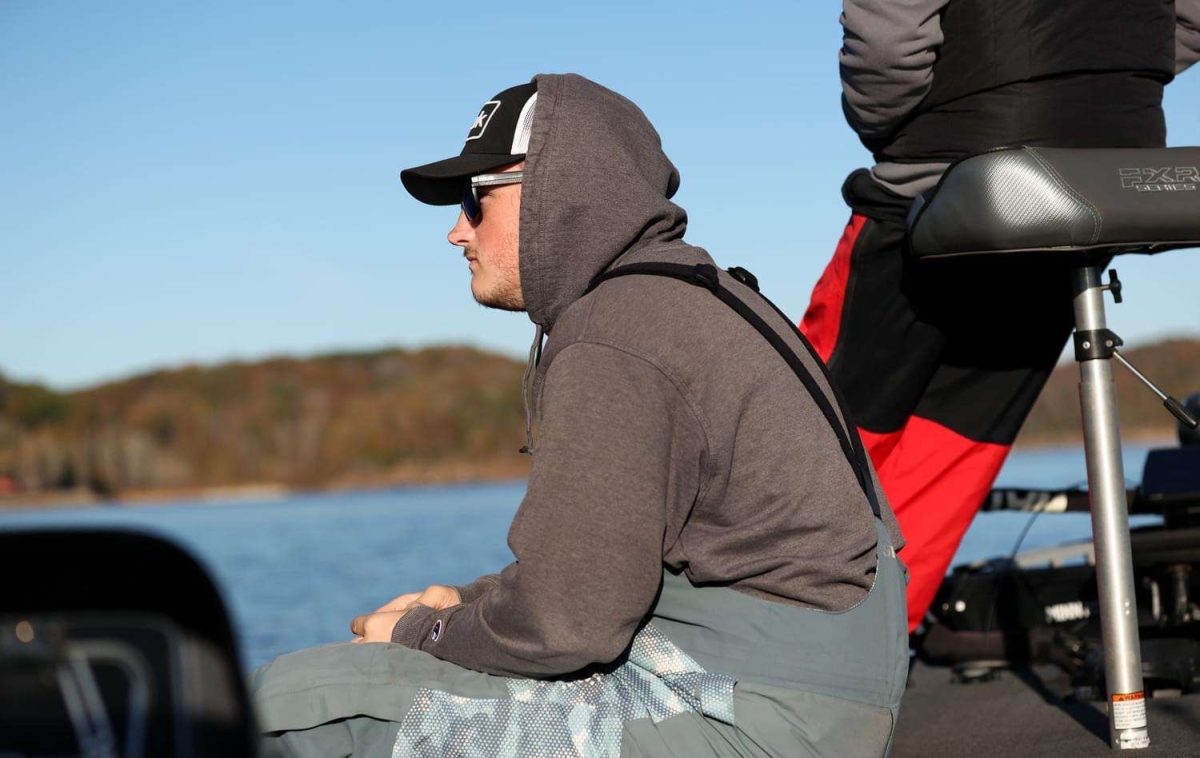 CU alum Luke Mullis has gone from managing social media for the CU bass fishing team to working for a pro fisherman. 