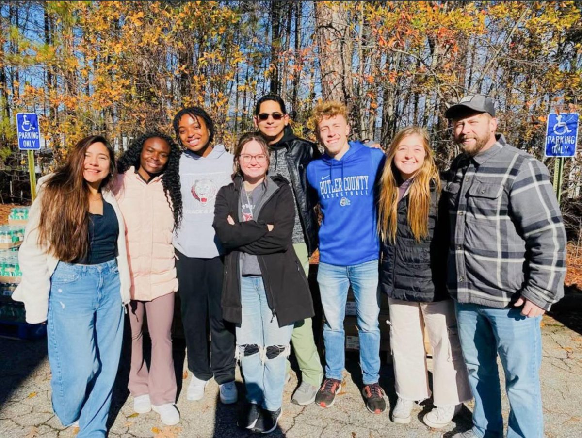 A group of Campbellsville University students and staff went on a mission trip in December of last year to Atlanta, Georgia. Pictured, from left, are Shalem Canales, Patricia Loka, Makiyah Allen, Allan Garcia, Katie Miller, Zachary Phelps, Brayli Steberl and Trent Creason. (Photo provided)