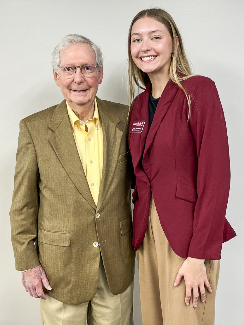Josie Smallwood will be interning in U.S. Senator Mitch McConnell's office this summer.