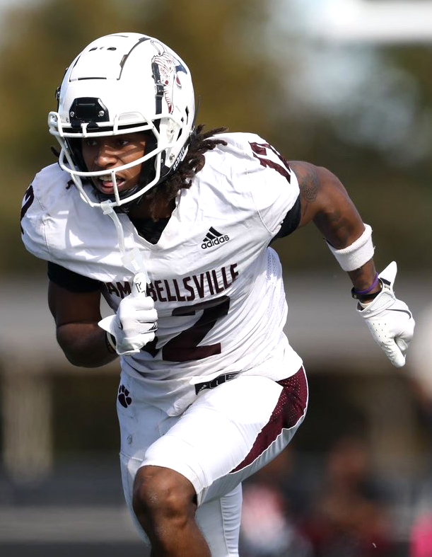 Campbellsville University senior Chris Thomas is a dual sports athlete. He plays football and runs track for CU. (Photo courtesy of CU Sports Information)