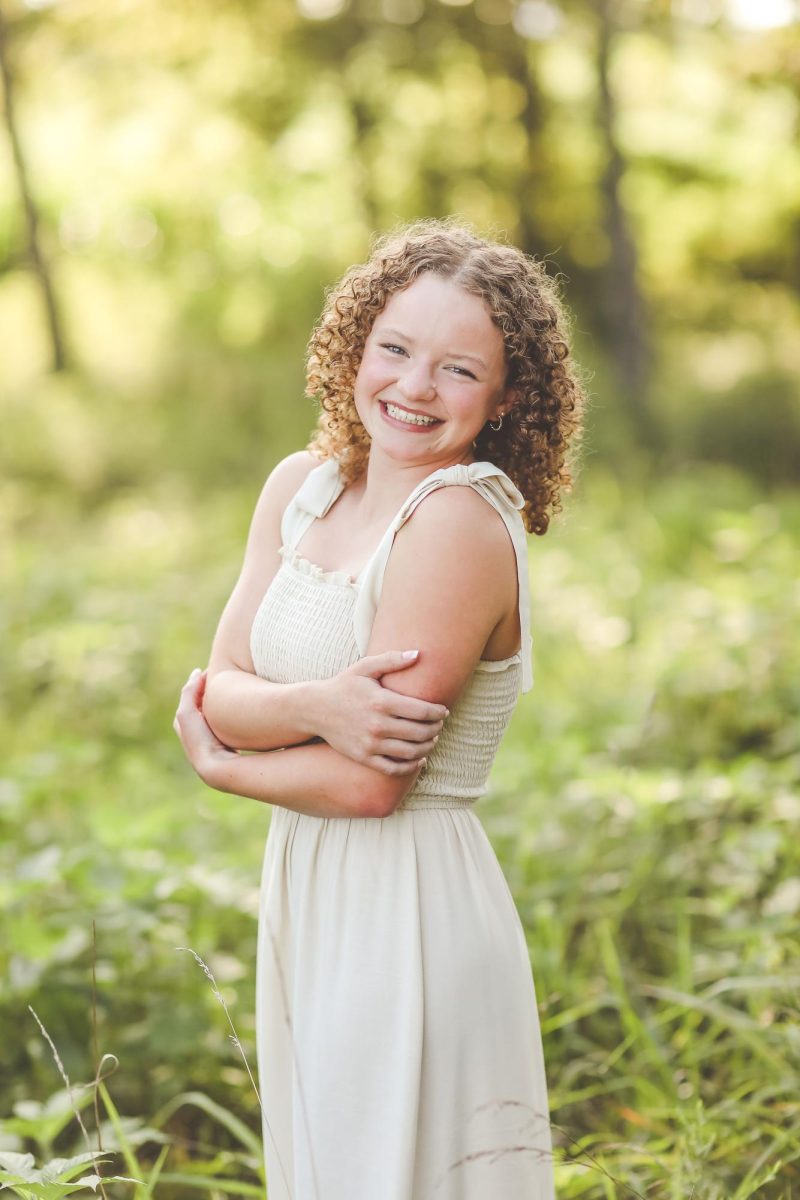 Marissa Toms poses for her senior photos the summer before her final year of high school. At just 16 years old, she had already completed a full year of college coursework and was excited about what the future at Campbellsville University would hold.